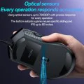Жична геймърска мишка (KB20) - Yesido - RGB светлини, DPI 1000-7200, USB, 110см кабел - Черно