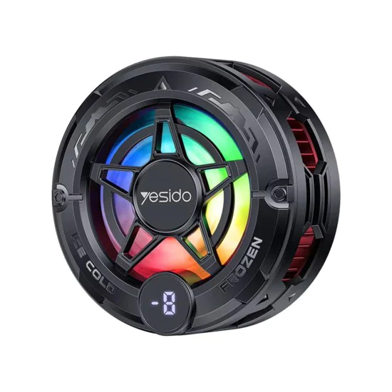 Охладител за телефон – Yesido Phone Cooler (C226) – Полупроводников, Магнитен, RGB, Дисплей – Сив