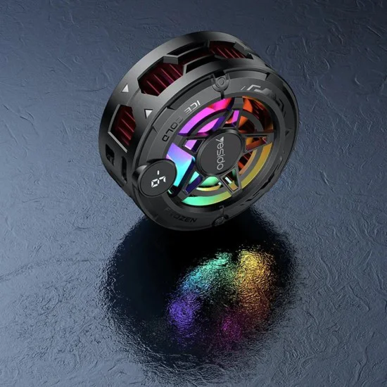 Охладител за телефон – Yesido Phone Cooler (C226) – Полупроводников, Магнитен, RGB, Дисплей – Сив