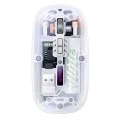 Безжична мишка – Yesido Wireless Mouse (KB29) – Type-C, BT + 2.4G, 800/1200/1600 DPI, 400mAh – Бяла