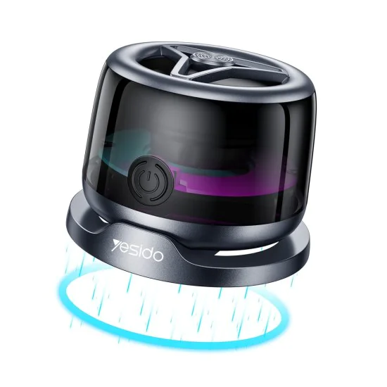 Мини магнитна колонка – Yesido Mini Magnetic Speaker (YSW32) – RGB, 3W, 400mAh, Bluetooth 5.3 – Черна
