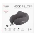 Възглавница за врат – Yesido Neck Pillow (MG17) – плетен плат, мемори пяна, ергономична – Сива