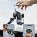 Стойка за автомобил – Yesido C261 – табло/стъкло, 360°, против хлъзгане, прозрачен панел, телескопично рамо, авто-захват – Черна