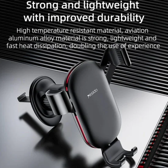 Стойка за въздуховод – Yesido C243 – Bionic Hawksbill Hook, гравитационен захват – Черна
