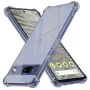 Калъф за Google Pixel 7a - Techsuit - Удароустойчив Clear Silicone - Опушено Черен