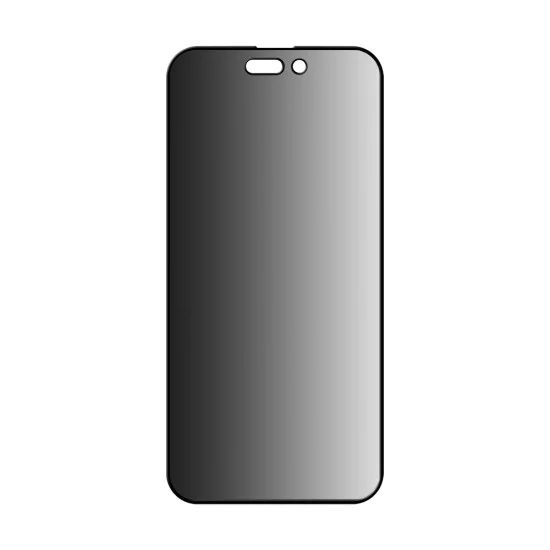 Протектор за iPhone 14 Pro Max - ANANK - 2.5D 360° протектор за екран с функция за Privacy - Черен