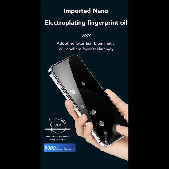 Протектор за iPhone 16 Pro Max - ANANK - 2.5D 1X подсилен 360° протектор за екран - Черен