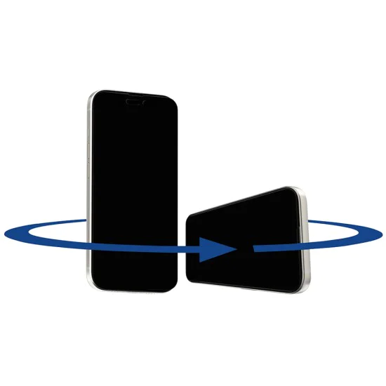 Протектор за iPhone 15 Pro - ANANK - 2.5D 360° протектор за екран с функция за Privacy - Черен
