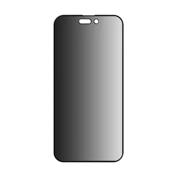 Протектор за iPhone 15 Pro - ANANK - 2.5D 360° протектор за екран с функция за Privacy - Черен