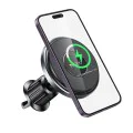 Стойка за автомобил – Yesido C190 – стъкло, интелигентно разпознаване, 360°, 15W – Черна