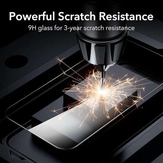 Протектор за iPhone 16 - ANANK - 3D 1X подсилен извит протектор за екран (опаковка от 10) - Прозрачен