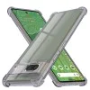 Калъф за Google Pixel 7 - Techsuit - Удароустойчив Clear Silicone - Опушено Черен