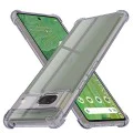 Калъф за Google Pixel 7 - Techsuit - Удароустойчив Clear Silicone - Опушено Черен