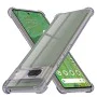 Калъф за Google Pixel 7 - Techsuit - Удароустойчив Clear Silicone - Опушено Черен