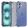 Калъф за iPhone 16 - Techsuit - Удароустойчив Clear Silicone - Опушено Черен