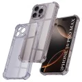 Калъф за iPhone 16 Pro Max - Techsuit - Удароустойчив Clear Silicone - Опушено Черен