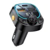 FM модулатор + зарядно – Yesido Y70 – USB-C + USB-A, Bluetooth 5.3, 15W – Черно