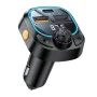 FM модулатор + зарядно – Yesido Y70 – USB-C + USB-A, Bluetooth 5.3, 15W – Черно
