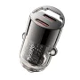 Мини зарядно за кола – Yesido Mini Car Charger (Y69) – Dual Type-C, PD30W, алуминий, fast charge – Черно