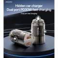 Мини зарядно за кола – Yesido Mini Car Charger (Y69) – Dual Type-C, PD30W, алуминий, fast charge – Черно