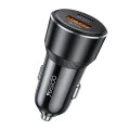 Автомобилно зарядно – Yesido Y64 – USB-A + Type-C, 50W, fast charge, multi-protection – Черно