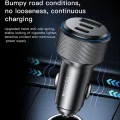 Автомобилно зарядно – Yesido Y50 – 2× Type-C + USB, 60W, LED пръстен, интелигентен температурен контрол – Черно