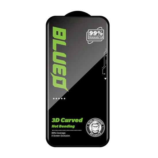Протектор за iPhone 16 Pro - 3D Full Display Curved Edge HD Glass - черен