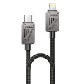 Кабел за данни – Yesido CA195 – Type-C → Lightning, fast charge PD27W, CarPlay, цинкова сплав, 1.2m – Черен