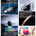 Кабел за данни – Yesido CA195 – Type-C → Lightning, fast charge PD27W, CarPlay, цинкова сплав, 1.2m – Черен