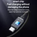 Кабел за данни – Yesido CA135C – USB → Type-C, QC18W, fast charge, 3A, 480Mbps, цинкова сплав, 1.2m – Черен