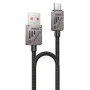 Кабел за данни – Yesido CA135C – USB → Type-C, QC18W, fast charge, 3A, 480Mbps, цинкова сплав, 1.2m – Черен
