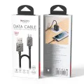 Кабел за данни – Yesido CA135C – USB → Type-C, QC18W, fast charge, 3A, 480Mbps, цинкова сплав, 1.2m – Черен