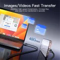 Кабел за данни – Yesido CA129C – USB → Type-C, fast charge 18W, 3A, 480Mbps, CarPlay, алуминий, 1.2m – Черен