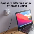 Кабел за данни – Yesido CA181 – Type-C → Type-C, fast charge 60W, 3A, 480Mbps, алуминий, 1.2m – Черен