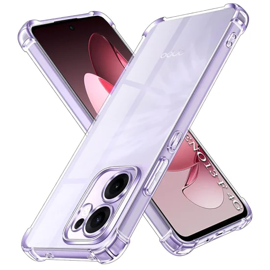 Калъф за телефон Oppo Reno13 F 4G / Reno13 F 5G / Reno13 FS 5G – Techsuit Удароустойчив прозрачен силикон – Прозрачен