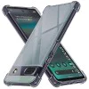 Калъф за Google Pixel 6a - Techsuit - Удароустойчив Clear Silicone - Опушено Черен