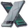Калъф за Google Pixel 6a - Techsuit - Удароустойчив Clear Silicone - Опушено Черен