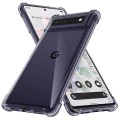 Калъф за Google Pixel 6 Pro - Techsuit - Удароустойчив Clear Silicone - Опушено Черен