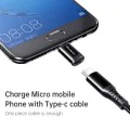 OTG адаптер (OT-7690) - Mcdodo - Type-C към Micro-USB, алуминиева сплав, зареждане и синхронизация - Черно