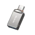OTG адаптер (OT-8730) - Mcdodo - USB към Type-C, цинкова сплав, 5.0Gbps - Тъмносиво