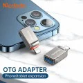 OTG адаптер (OT-8600) - Mcdodo - USB 3.0 към Lightning, цинкова сплав, 5.0Gbps - Тъмносиво