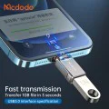 OTG адаптер (OT-8600) - Mcdodo - USB 3.0 към Lightning, цинкова сплав, 5.0Gbps - Тъмносиво