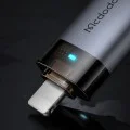 OTG адаптер (OT-7390) - Mcdodo - USB към Lightning, индикаторна светлина, връзка за закачане - Черно