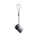OTG адаптер (OT-7390) - Mcdodo - USB към Lightning, индикаторна светлина, връзка за закачане - Черно
