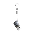 OTG адаптер (OT-7580) - Mcdodo - Type-C към USB 3.0, индикаторна светлина, връзка за закачане - Черно