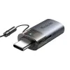 OTG адаптер 2в1 (OT-7600) - Mcdodo - USB към USB-C, вграден четец за карти, 5Gbps - Черно