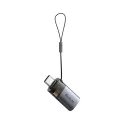 OTG адаптер 2в1 (OT-7600) - Mcdodo - USB към USB-C, вграден четец за карти, 5Gbps - Черно