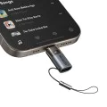 OTG адаптер (OT-7630) - Mcdodo - USB-C към Lightning, 36W, синя светлина, връзка за закачане - Черно