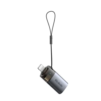 OTG адаптер (OT-7850) - Mcdodo - USB към Lightning, с TF четец за карти, 480Mbps, LED индикатор - Черно