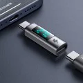 OTG адаптер Wales Series (OT-6090) - Mcdodo - Type-C към Type-C, PD 100W, дигитален дисплей - Черно